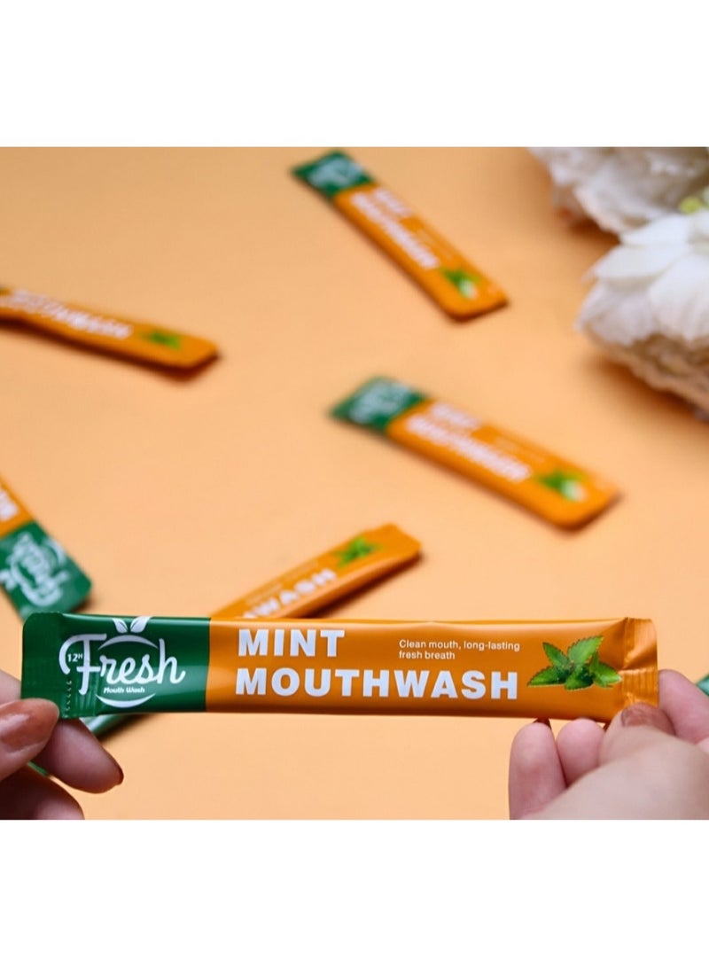 Fresh. Fresh Mint Refreshing Mouthwash 10ml*20 Pieces - Image 2